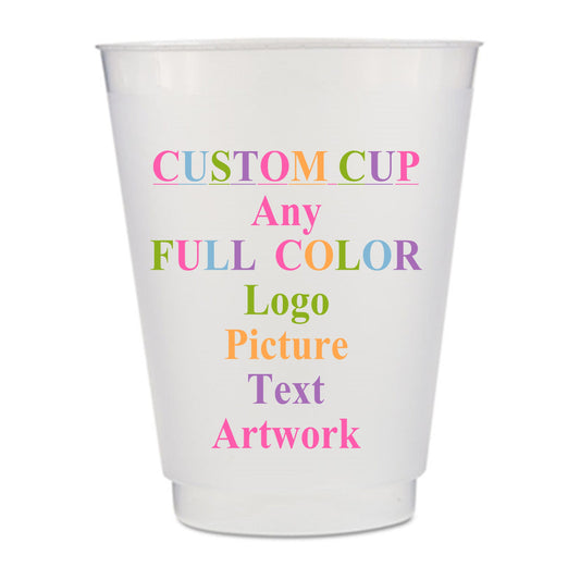 Custom Full Color Frost Flex Shatterproof Cup | Reusable