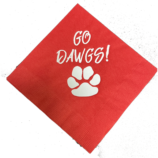 UGA Go Dawgs - Napkins- Georgia Tailgating Napkins