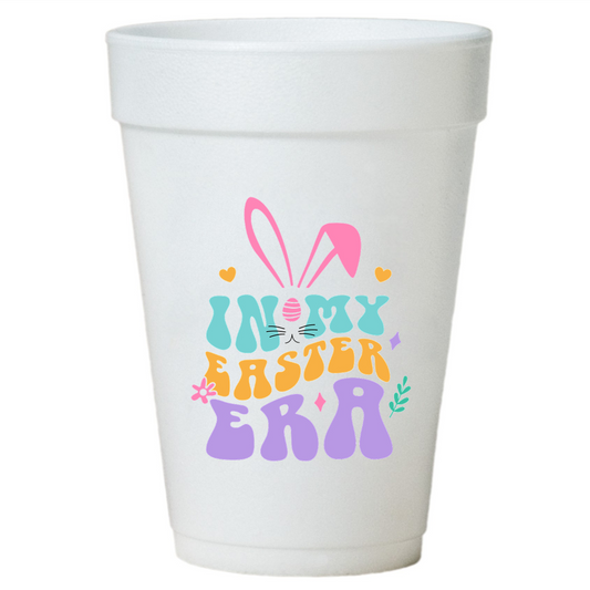 In my Easter Era Easter Party Cups-10ea/16oz Styrofoam Easter Cups-Instock