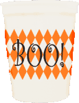 Boo Harlequin Stadium Cups - Preppy Mama