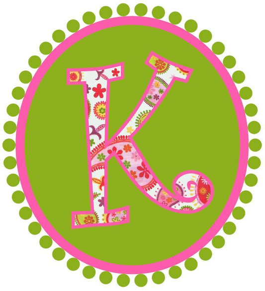 Paisley Initial Cups