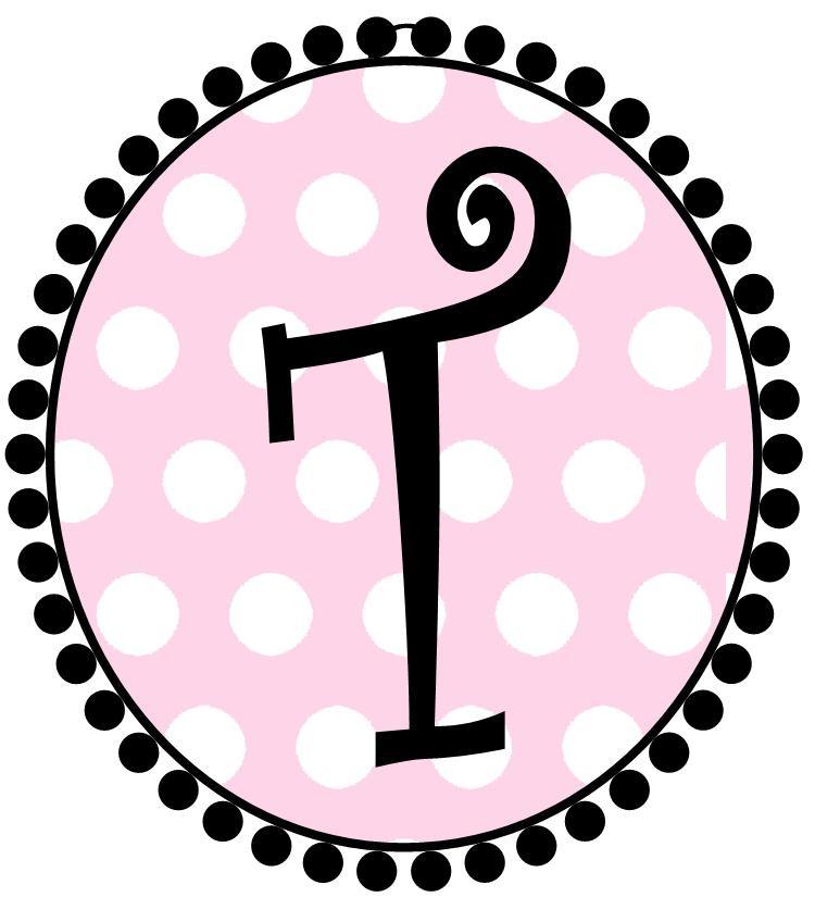 Pink Dot Initial Cups