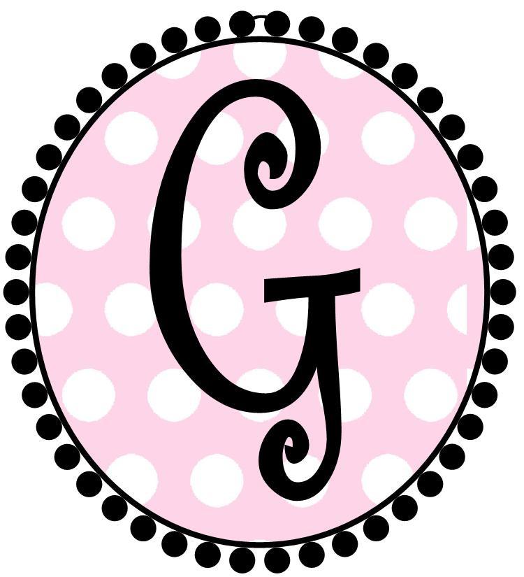Pink Dot Initial Cups