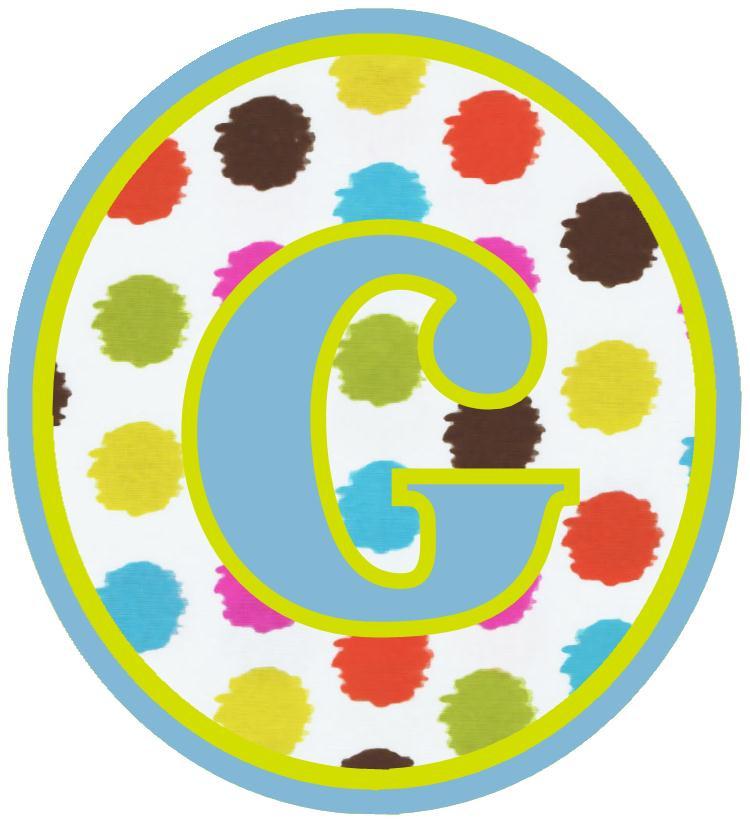 Multi Dot Initial Cups