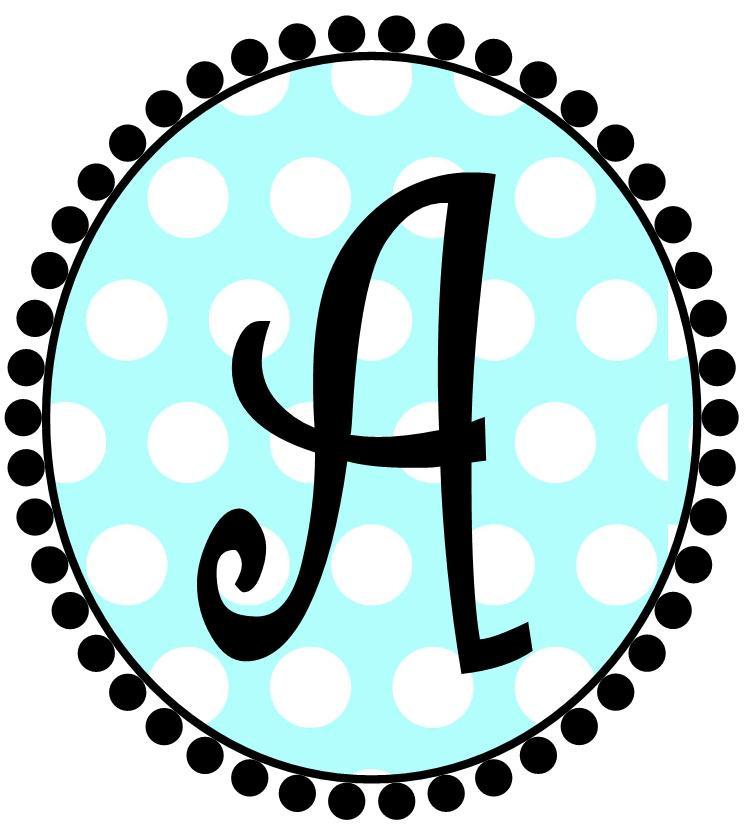 Blue Dot Initial Cups - Preppy Mama