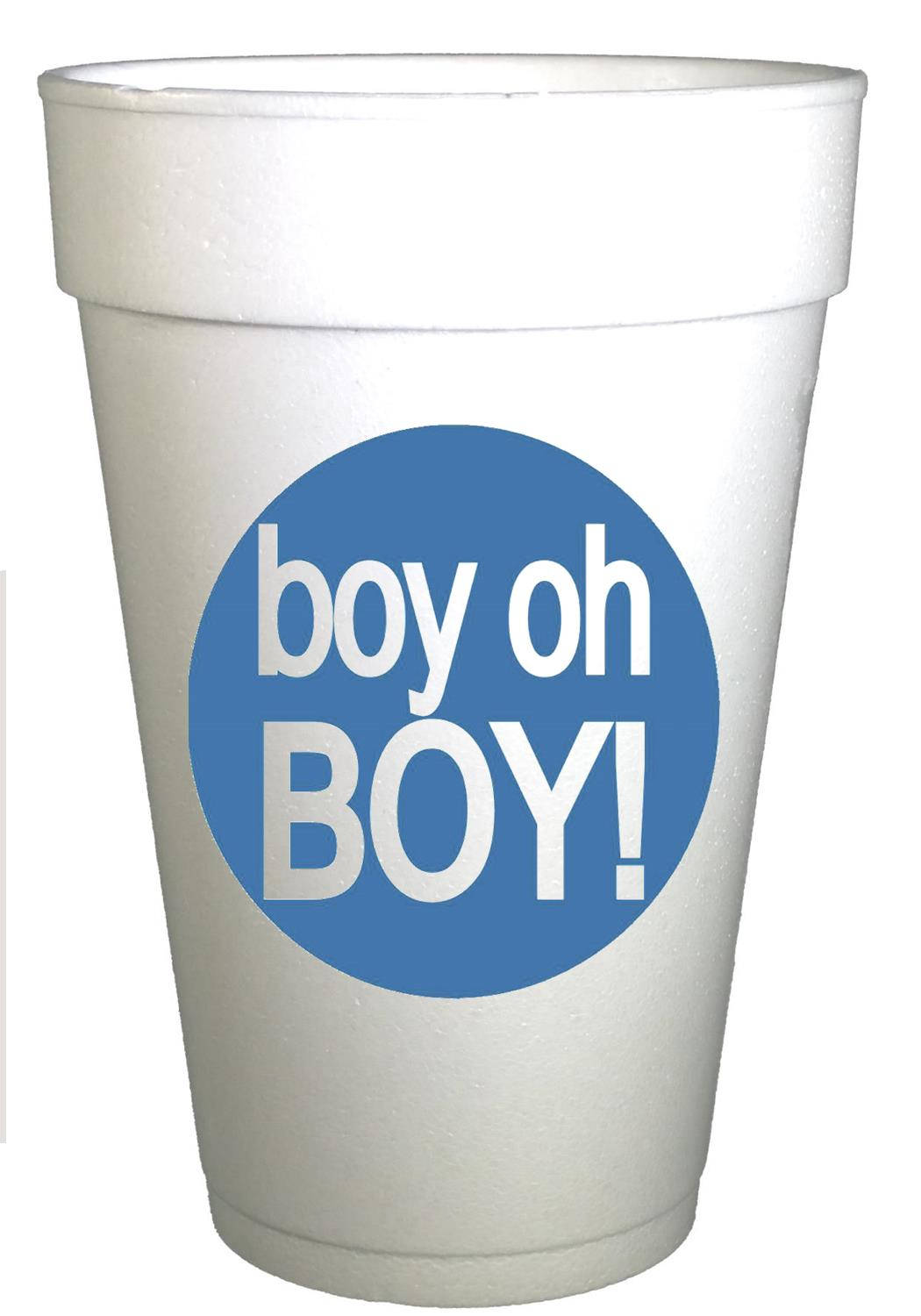 Boy Oh Boy! Baby Shower Cups – Preppy Mama