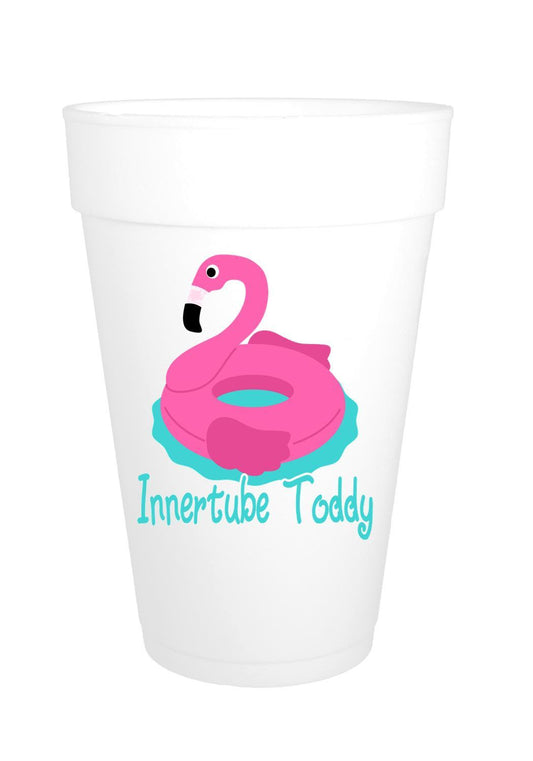 flamingo inner tube cups