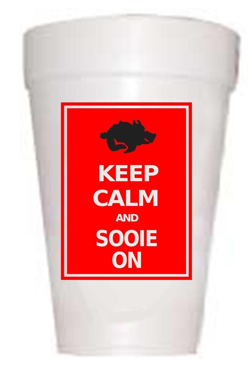 GA Drink styrofoam custom tailgating cups – Preppy Mama