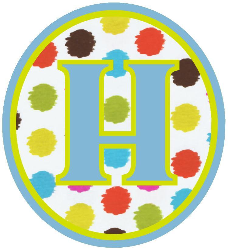 Multi Dot Initial Cups