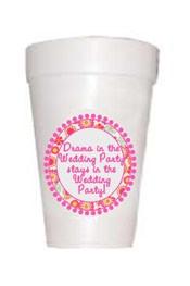 Wedding Drama Styrofoam Cups