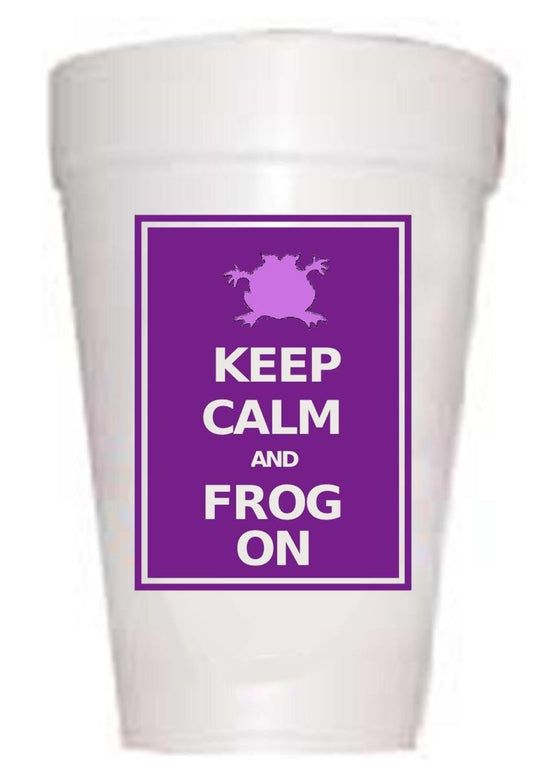 TCU Keep Calm Styrofoam Cups - TCU Tailgating Cups