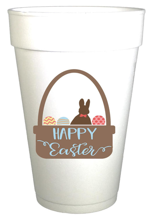 Easter Basket Styrofoam Cups - Preppy Mama