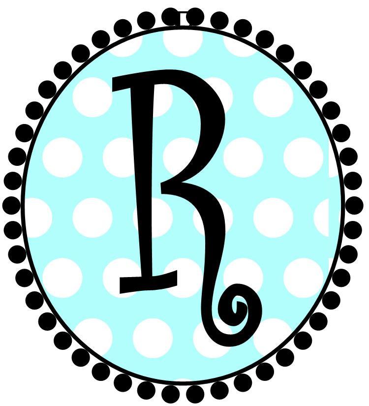 Blue Dot Initial Cups - Preppy Mama