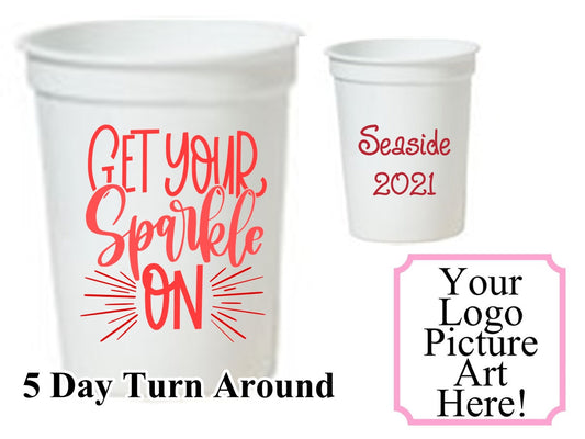 One Color Personalized Custom 16oz Stadium Cup-4th of July Party Cups-Fourth of July Personalized Stadium Cups 16oz Cups-Patriotic Cups