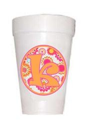retro initial cups