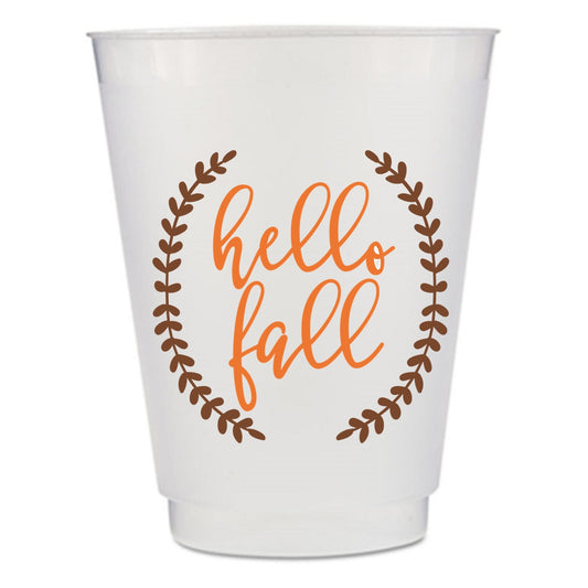 Halloween Party Cups – Frost Flex Shatter Proof Plastic Disposable Drinkware