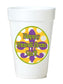 Mardi Gras Y'All styrofoam Cups