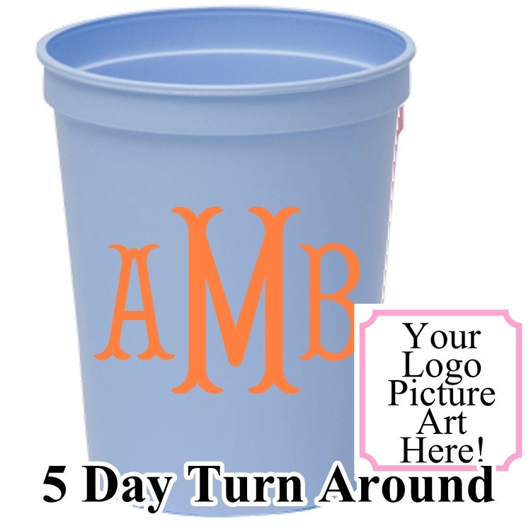 One Color Personalized Custom 16oz Stadium Cup|Stadium Cups for 4th of July| Personalized Wedding Party Cups| Personalized Birthday Cups|