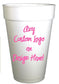 Any Custom Logo Personalized Engagement Party Styrofoam Cups