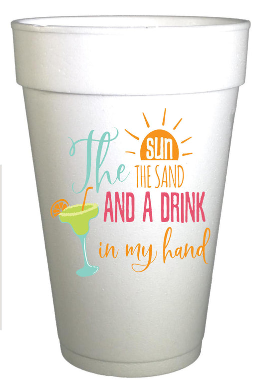 Sun and Sand Margarita Beach Cups
