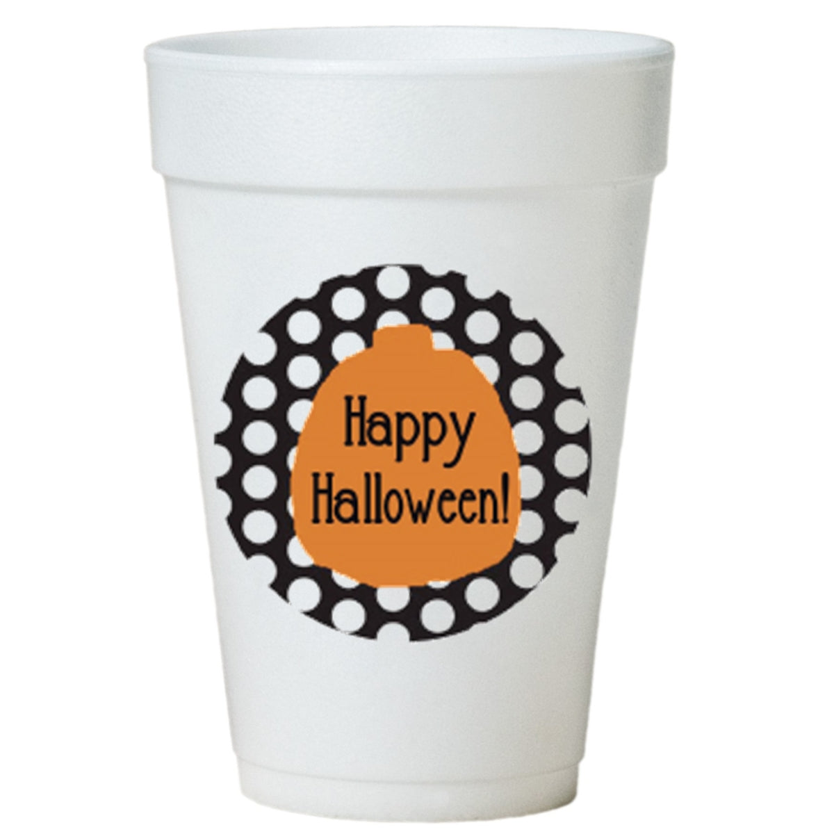 Halloween Party Cups - 16 oz Styrofoam Disposable Halloween Drinkware Sleeves