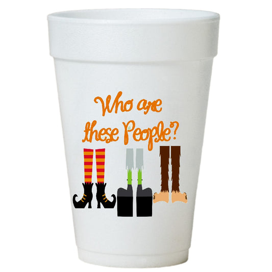 Halloween Party Cups - 16 Oz Styrofoam Disposable Halloween Cup Sleeves