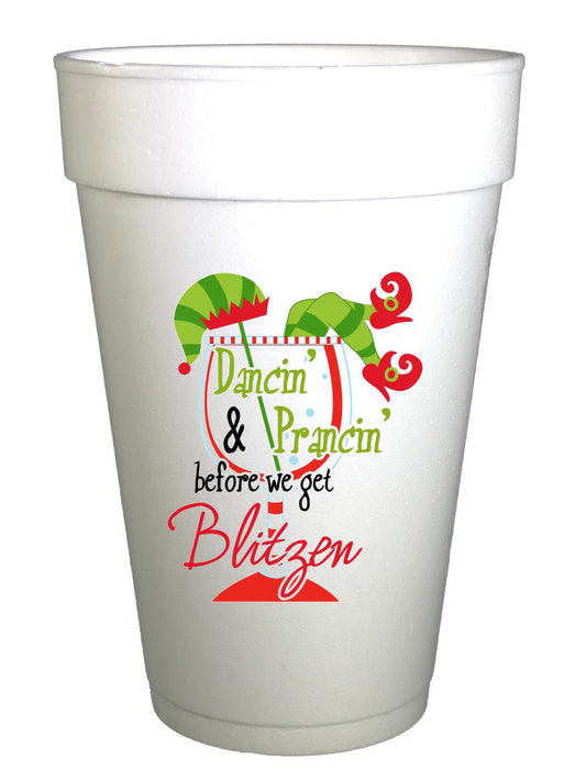 Dancin' and Prancin' Santa Christmas Cups - Preppy Mama