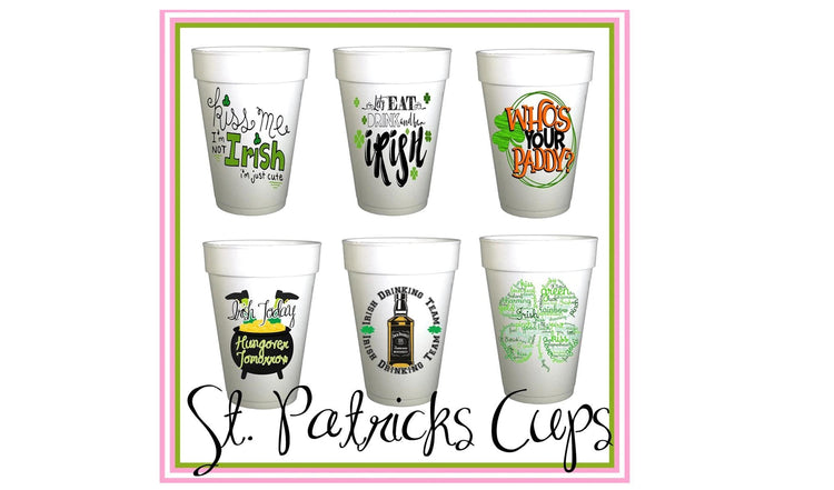 Design Your Own St. Patrick's Day Styrofoam Cups
