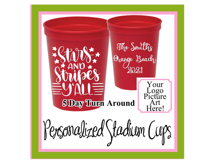 Personalized Stadium Cups