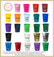 Personalized Photo Stadium Cups - Custom Party Favors | Full Color Monogrammed Cups