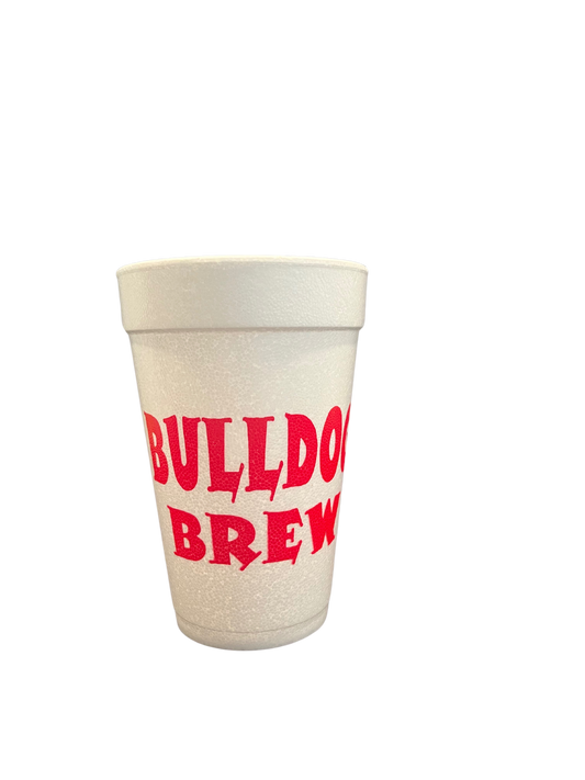 Georgia Bulldog Brew Styrofoam Tailgating Cups