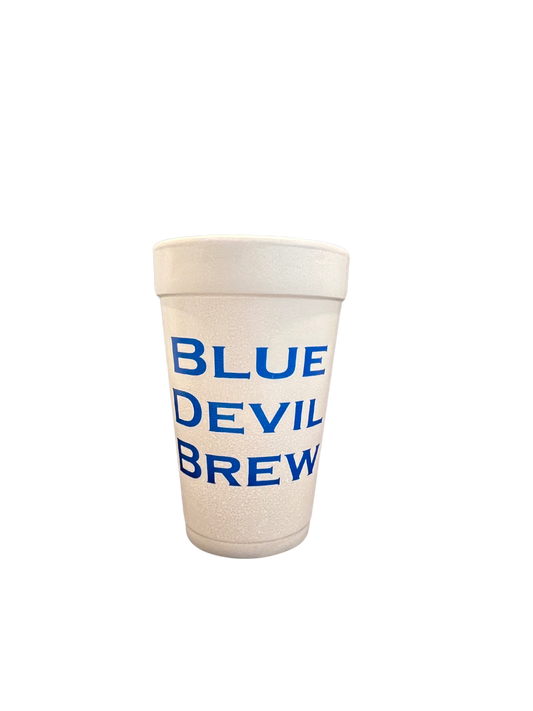 Blue Devils Brew Tailgating Styrofoam Cups- North Carolina Tailgating Cups