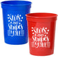 Stars and Stripes Y'all Patriotic July 4th Party Cups|Happy Fouth of July Party Cups|Pre-Printed 16 oz Frost Flex Cups|Shatterproof Cups