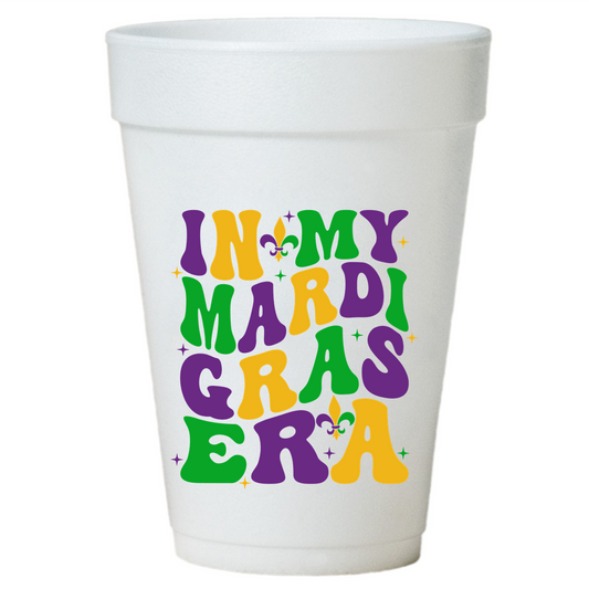 In My Mardi Gras Era- Mardi Gras Styrofoam Cups