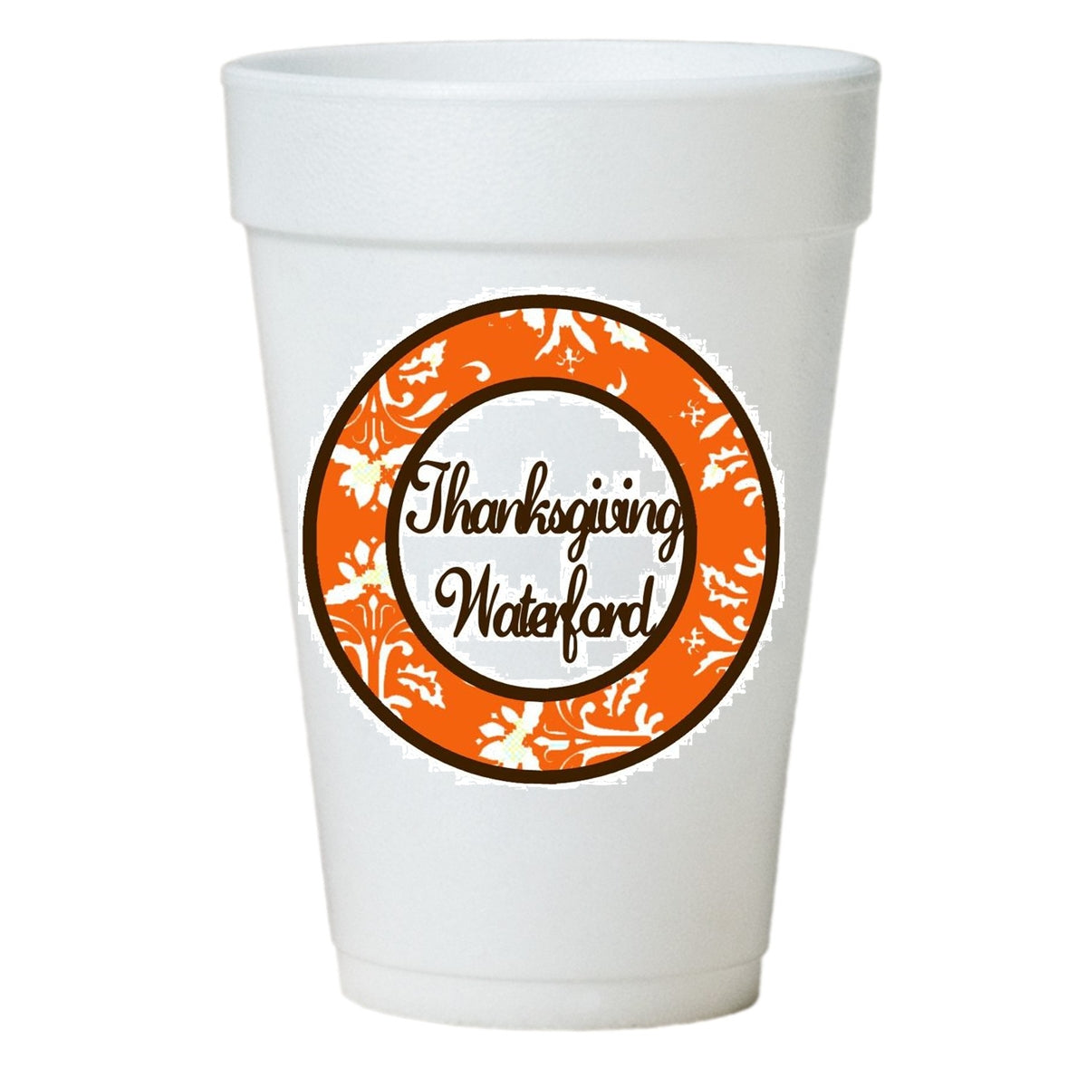Thanksgiving Waterford Damask Cups-Thanksgiving Party Cups