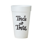 Black Trick or Treat Halloween Party Cups - Styrofoam Halloween Cups