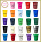 One Color Personalized Custom 16oz Stadium Cup-4th of July Party Cups-Fourth of July Personalized Stadium Cups 16oz Cups-Patriotic Cups
