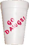 Georgia Go Dogs Styrofoam Tailgating Cups