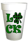 St Patricks Day Luck Shamrock Styrofoam Party Cups