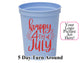 Personalized Stadium Cup - Custom 16oz Patriotic Party Cups | Preppy Mama
