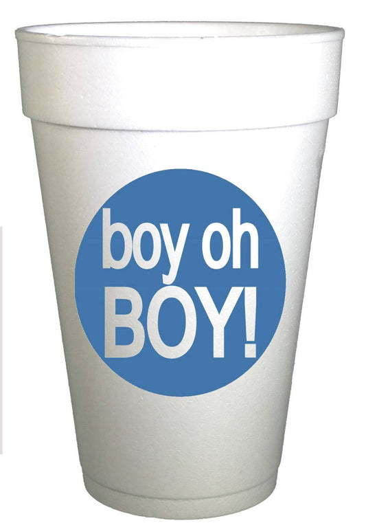 Boy Oh Boy! Baby Shower Cups - Preppy Mama