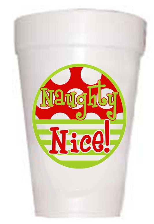 'Naughty & Nice' Christmas Cups - Preppy Mama