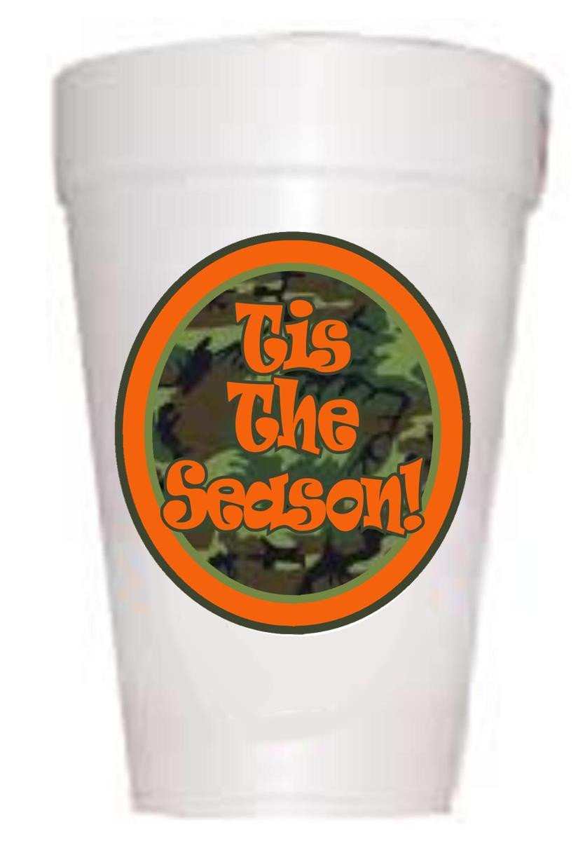 'Tis the Season Camo Christmas Party Cups Preppy Mama