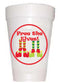 Free the Elves Christmas Styrofoam Cups -10 each 16oz