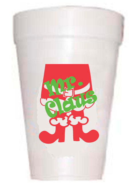 'Mr. Claus' Christmas Cups - Preppy Mama