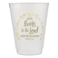 Thanksgiving Thankful Fall Scripture Verse Frost Flex Shatter-Proof Thanksgiving Party Cups