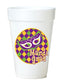Mardi Gras Mask styrofoam Cups