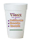 Mardi Gras Vieux Styrofoam Cups