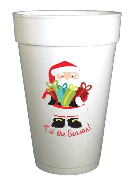 'Tis the Season Santa Gifts Christmas Cups - Preppy Mama