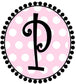 Pink Dot Initial Cups